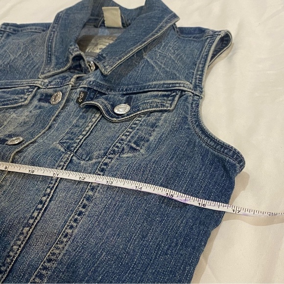Levi’s women  denim coastal cowgirl  western tracker vest size S - Picture 5 of 11